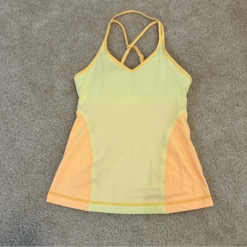 Lululemon Mellow Lemon Yellow Surya Tank